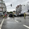 FW Bremerhaven: Schwerer Verkehrsunfall im Berufsverkehr, drei PKW beteiligt