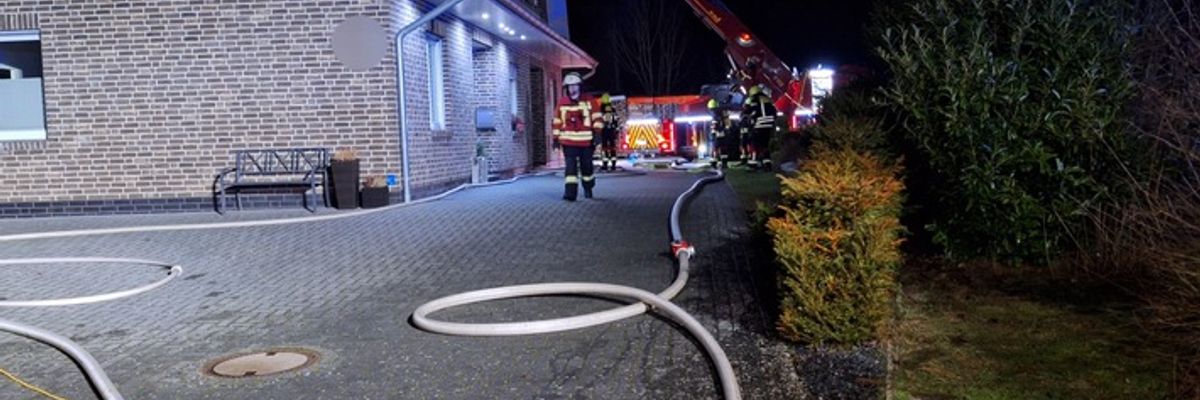 FW-ROW: Brandeinsatz in Sottrum - Feuerwehr verhindert Schlimmeres