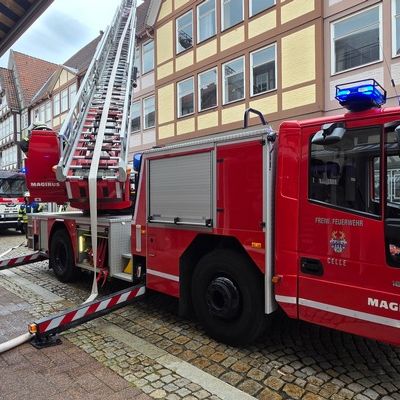 FW Celle: Rauchentwicklung in der Altstadt von Celle