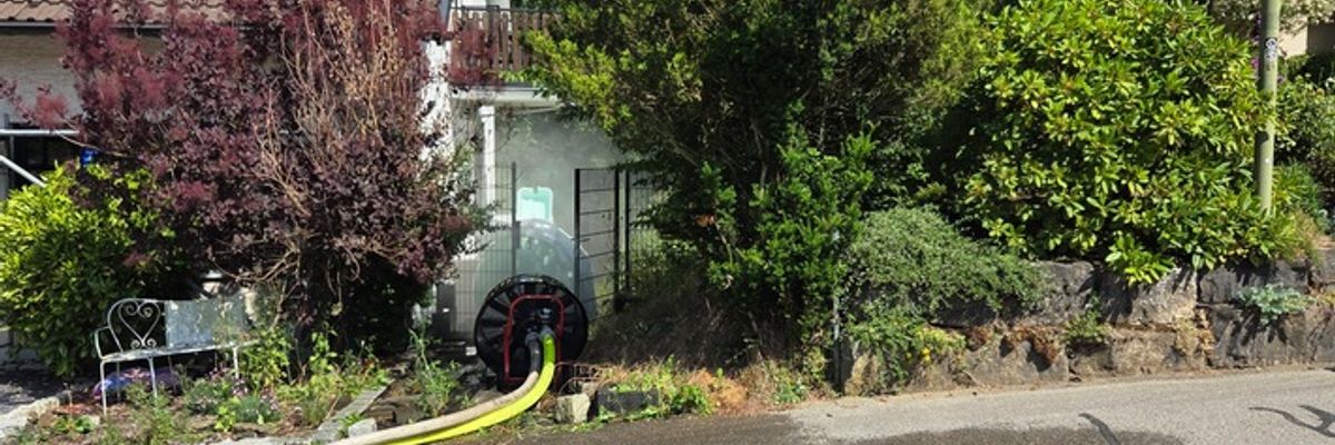 FW Schalksmühle: Gasaustritt aus Flüssiggastank