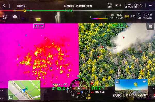 FW Dresden: Waldbrand in der Dresdner Heide