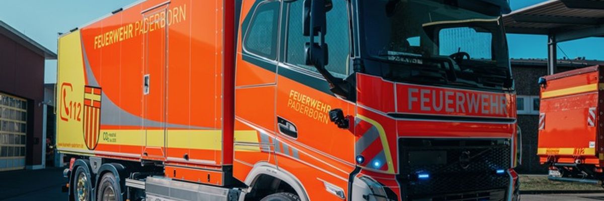 FW Paderborn: Indienststellung vollelektrischer Lastkraftwagen