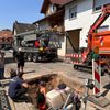 FW Weinheim: Wasserrohrbruch verursacht schwere Schäden. Weinheimer Feuerwehr und Stadtwerke Weinheim stundenlang gefordert.