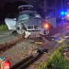 FFW Fredenbeck: PKW fährt gegen Baum / Fahrer nicht mehr vor Ort / BMW stark beschädigt