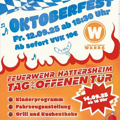 Feuerwehr MTK: Sommer, Cocktails und Blaulicht-Erlebnisse: Die Feuerwehr-Veranstaltungen 2025 in Hattersheim am Main