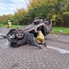 FW-Greven: Verkehrsunfall auf BAB 1 mit zwei schwer verletzten Personen.