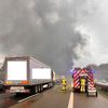 FW-GLA: Auffahrunfall auf der A2 - LKW in Vollbrand (Erstmeldung)