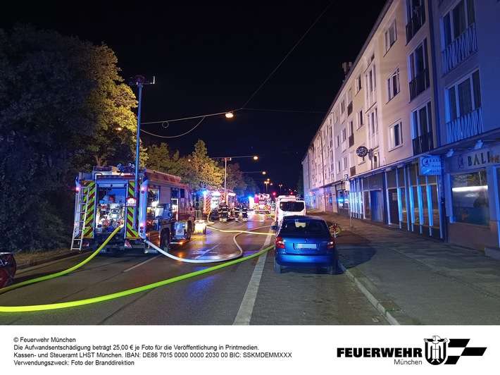 FW-M: Ausgedehnter Wohnungsbrand in Mehrfamilienhaus (Neuharlaching)