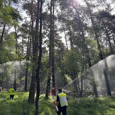 FW Rösrath: Abschlussmeldung zum Waldbrand in der Wahner Heide - Einsatz nach vielen Stunden beendet