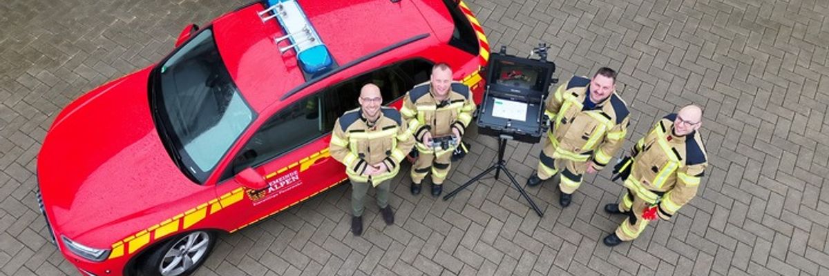 FW Alpen: Freiwillige Feuerwehr Alpen stellt Drohne in Dienst