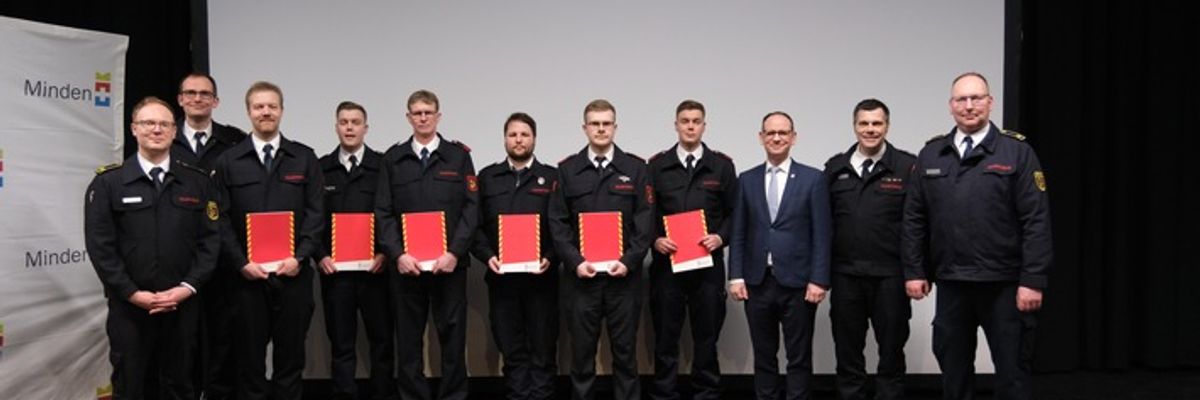 FW Minden: 986 Einsätze im Jahr 2025 - Feuerwehr Minden zieht Bilanz Jahresdienstversammlung am 20. Februar 2026 im Besselgymnasium