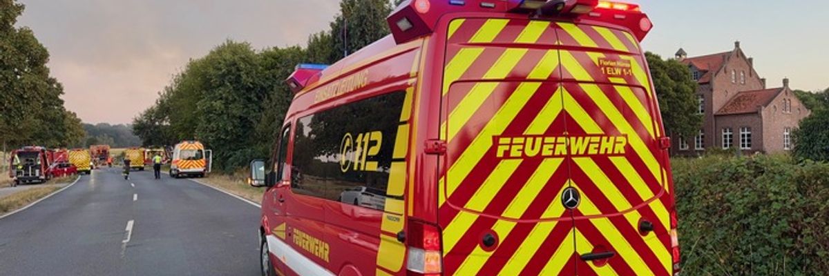 FW Hünxe: Überörtliche Hilfe beim Waldbrand in Sonsbeck