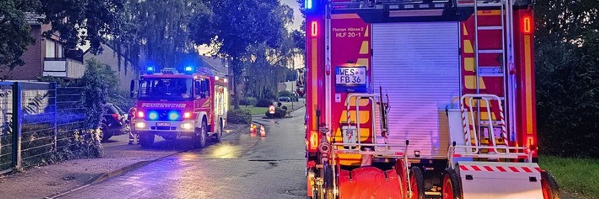 FW Hünxe: Zwei unwetterbedingte Einsätze für die Feuerwehr Hünxe