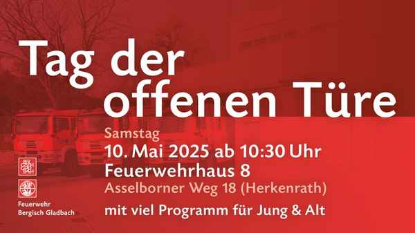 FW-GL: Tag der offenen Tür des Löschzugs 9 - Bensberg im Feuerwehrhaus 8 in Herkenrath - Erlebnisreicher Aktionstag für die ganze Familie