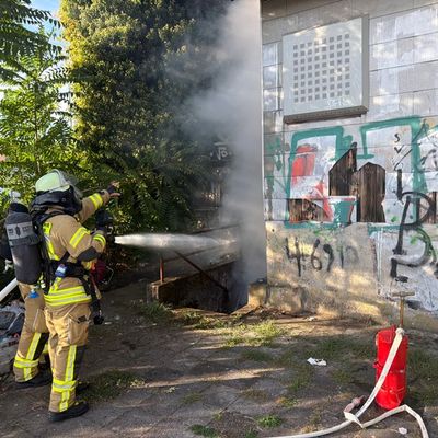 FW Weinheim: Rauchglocke über der Bergstraße - Zwei Brände beschäftigen die Feuerwehr Weinheim