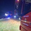 FW Sonsbeck: Verpuffung auf Campingplatz in Labbeck - Ausleuchten einer Landefläche für zwei Rettungshubschrauber