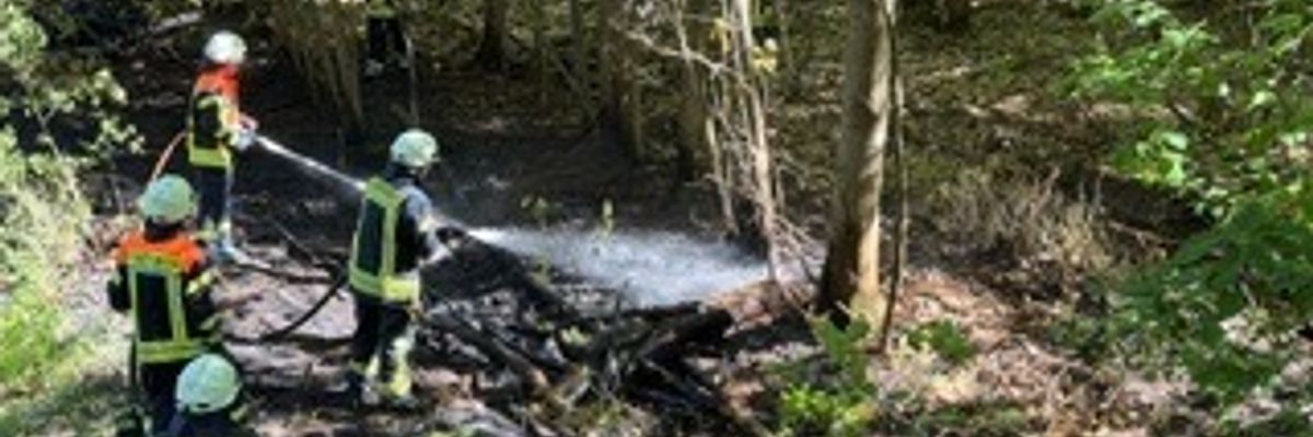 FW-ROW: Wald gerät in Brand in Kirchtimke
