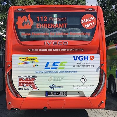 FW Lüchow-Dannenberg: +++ Kreisfeuerwehrverband Lüchow-Dannenberg e.V. geht nächsten Schritt in der Öffentlichkeitsarbeit +++ Linienbus im Feuerwehrdesing +++ Imagekampagne nach wie vor erfolgreich +++