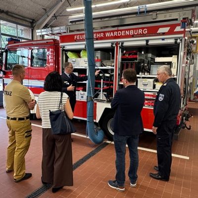 FW-OLL: Fachlicher Austausch zwischen den Feuerwehren aus Wardenburg und Biskupiec