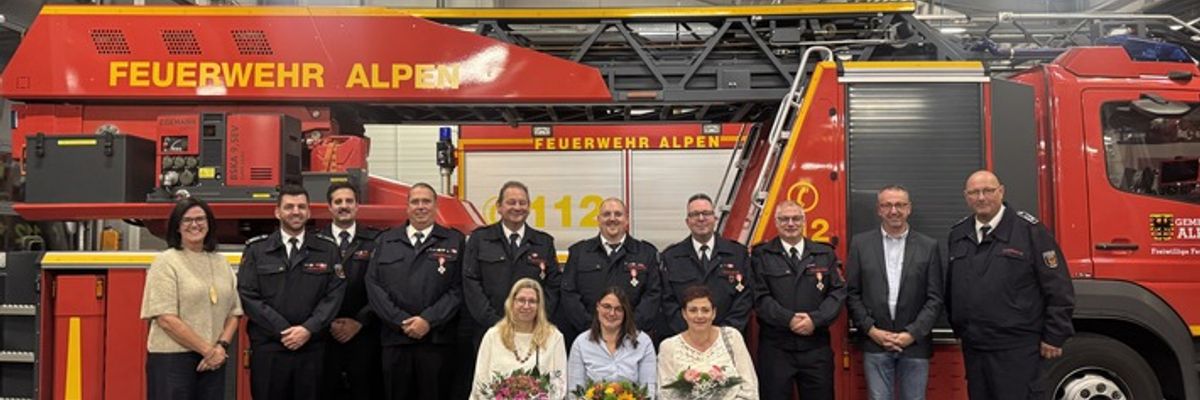 FW Alpen: Jubiläumsfeier in der Einheit Alpen