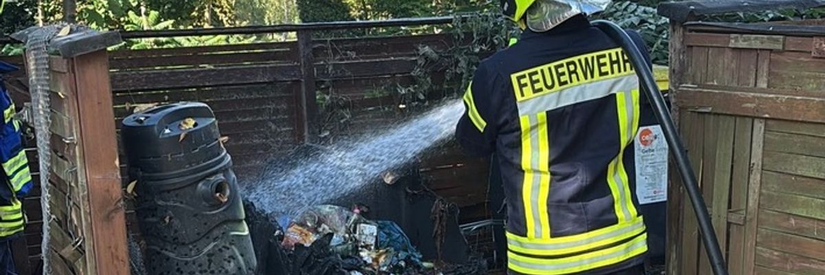FW Flotwedel: Mülltonnenbrand am Schleusenweg in Langlingen