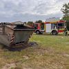FW-ROW: Containerbrand an der Schule in Tarmstedt