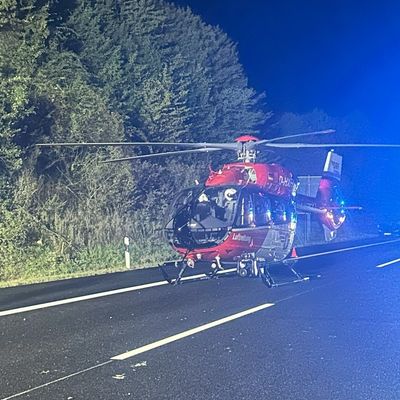 FW Pforzheim: Schwerer Verkehrsunfall auf der BAB 8