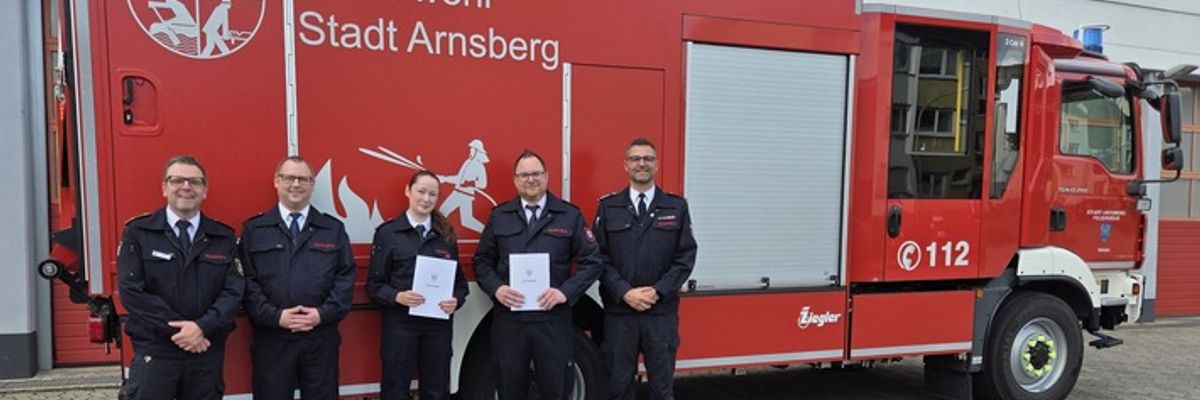 FW-AR: Neue Führung bei der Kinderfeuerwehr der Stadt Arnsberg