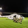 FW-HEI: Schutzhütte auf Trischen bei Brand vollständig zerstört - Feuerwehr durch die Bundeswehr eingeflogen