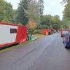 FW-ROW: Wohnhaus brennt nieder - Neue Container des Wechselladers im Einsatz
