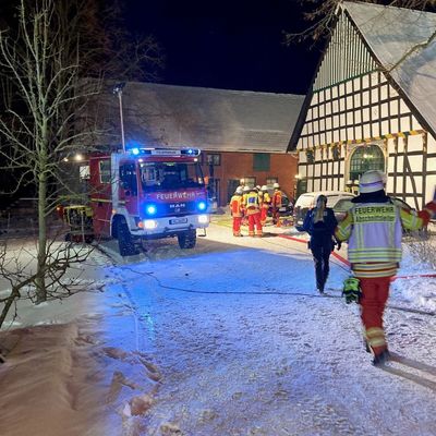 FW Minden: Feuer in Fachwerkhaus rechtzeitig entdeckt