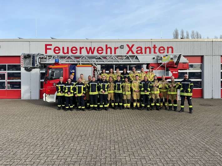 FW Sonsbeck: Erfolgreicher Abschluss der Module 1 und 2 der interkommunalen Truppmannausbildung