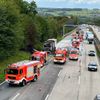 FW VG Asbach: LKW-Brand legt A3 bei Neustadt am Montagnachmittag lahm