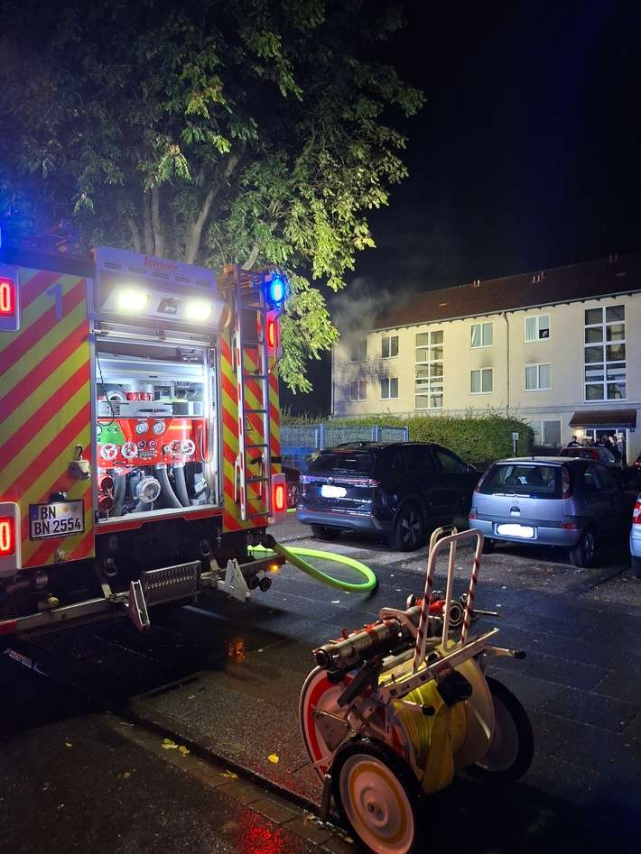 FW-BN: Wohnung nach Brandereignis unbewohnbar - ausgelöster Heimrauchmelder verhindert größeren Wohnungsbrand