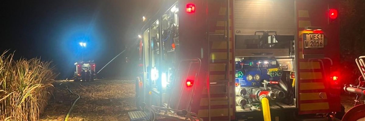 FW Voerde: Mit der Kreisbereitschaft zum Waldbrand in Sonsbeck