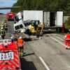 FW VG Asbach: Verkehrsunfall auf der A3 - Lkw und Transporter kollidieren / langer Rückstau am Montagmittag