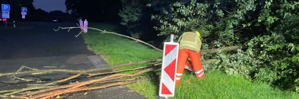 FW Alpen: Zwei Sturmeinsätze am Wochenende