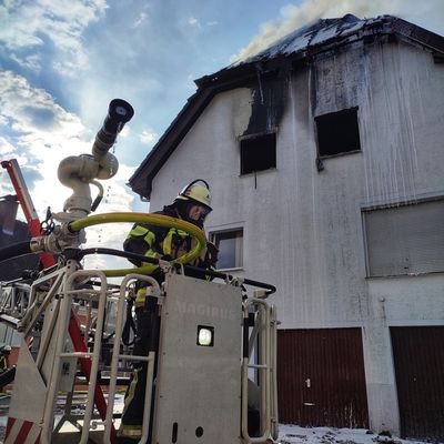 FW Stockach: Gebäudebrand