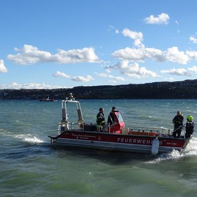 FW Reichenau: Schiff im Motorbereich gesunken, Reichenau-Mittelzell, 24.10.2025