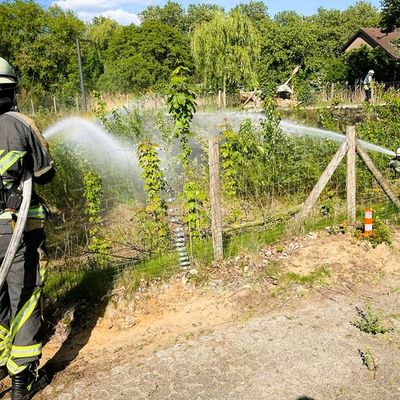 FW Bocholt: Vegetationsbrand am Radweg - Feuerwehr verhindert Ausbreitung