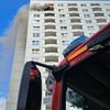 FW Dresden: Wohnungsbrand in der 15.Etage eines Wohnhochhauses