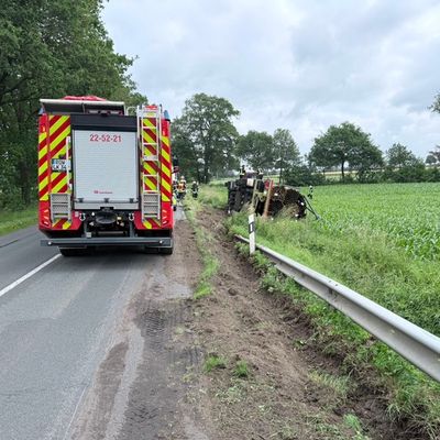 FW-ROW: Lkw-Unfall auf der L130