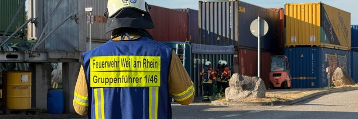 Feuerwehr Weil: Feuerwehreinsatz am Umschlagbahnhof