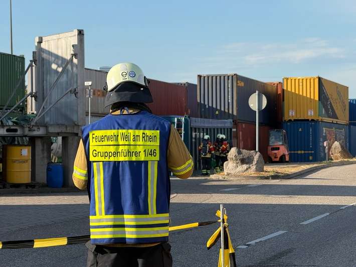 Feuerwehr Weil: Feuerwehreinsatz am Umschlagbahnhof