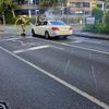 FW Ratingen: Taxi im Stadtteil West in Brand geraten