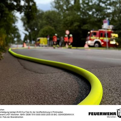 FW-M: Freiwillige Feuerwehr rettet Fische in nahezu ausgetrocknetem Weiher (Langwied)