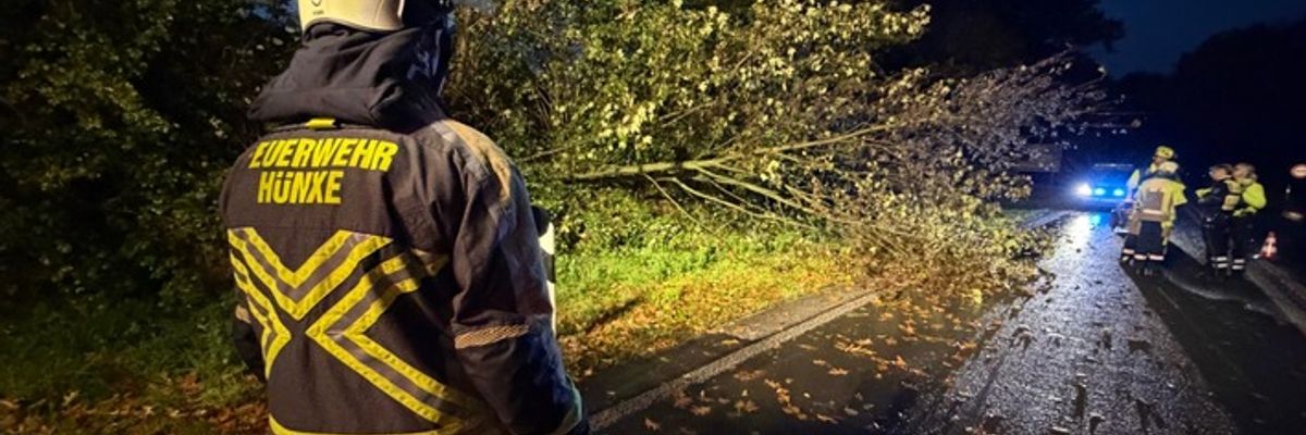 FW Hünxe: Drei Sturmeinsätze in den frühen Morgenstunden