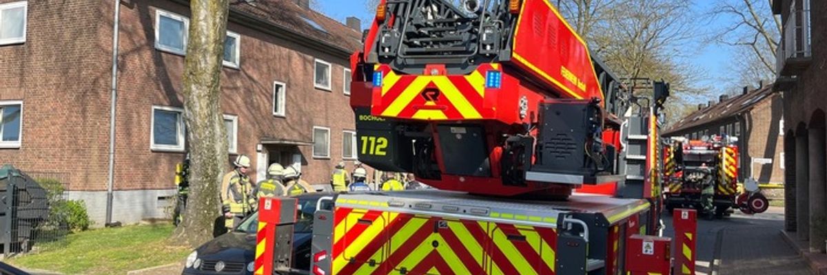 FW Bocholt: Feuer im Keller eines Mehrfamilienhauses