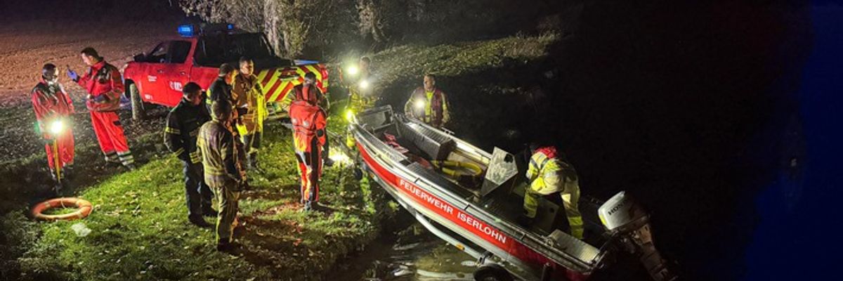 FW-MK: Person in der Ruhr - Einsatz in der Nacht zu Sonntag
