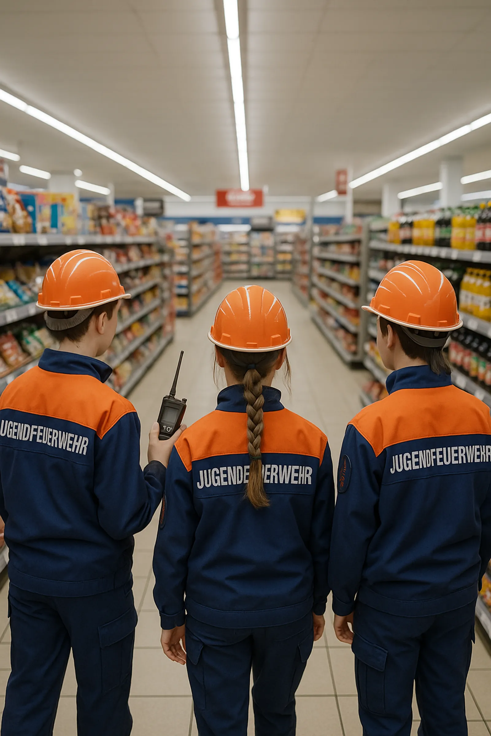 Funkübung Supermarkt Jugendfeuerwehr - Lageplan & Einkauf